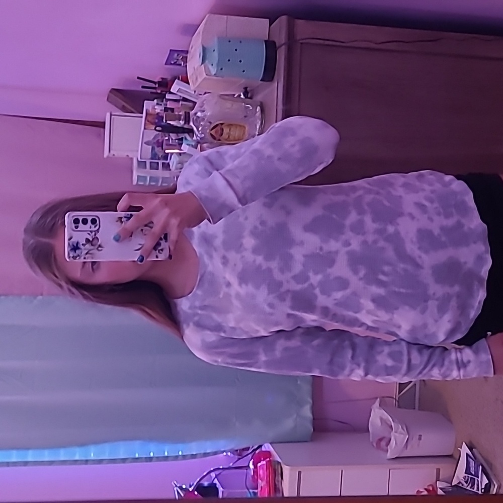 Waffle knit sweater